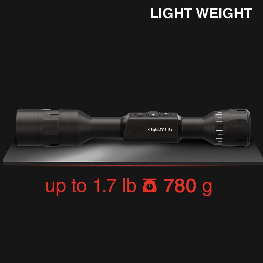 X-Sight LTV Ultra Light Day/Night Hunting Scope w/QHD+Sensor, Video Record, 10hrs+ Battery Power